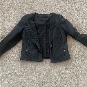 Apt 9 Medium Faux Leather Jacket EUC